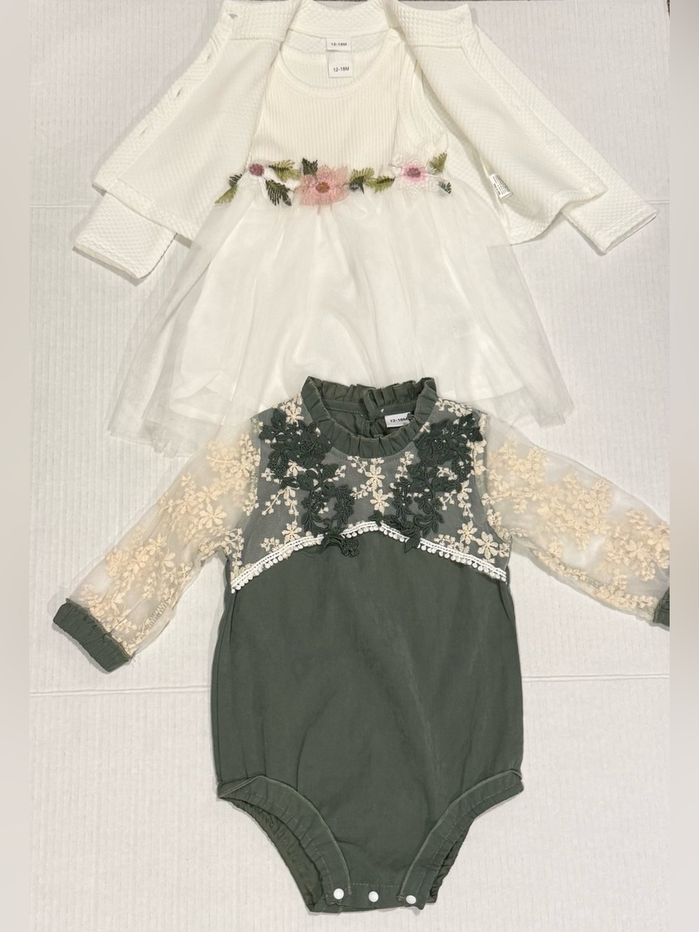 3-Piece Baby Girl Boutique Outfit Set | 12–18M